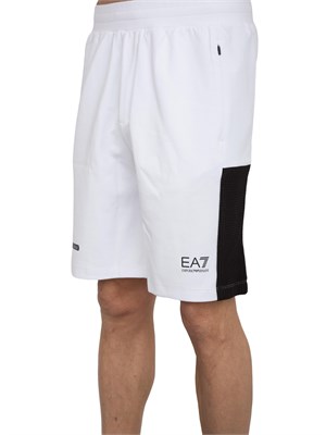 PANTALONE BERMUDA EA7 EMPORIO ARMANI BIANCO in UOMO