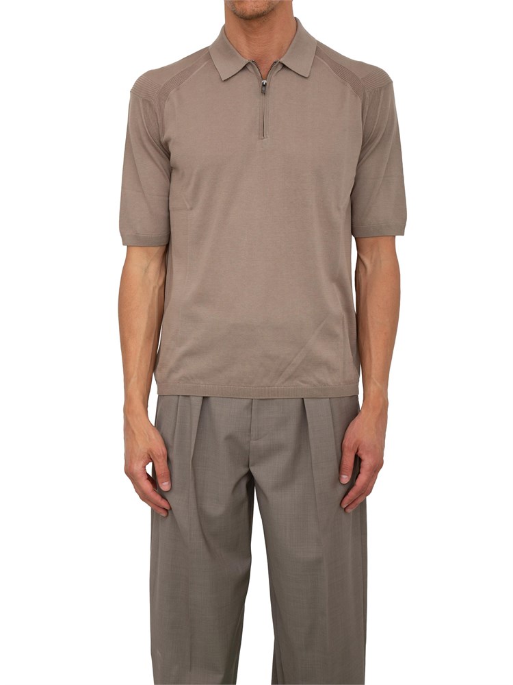 Maglia verde maniche corte Emporio Armani uomo in misto lyocell