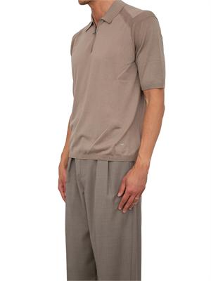 Maglia verde maniche corte Emporio Armani uomo in misto lyocell in UOMO