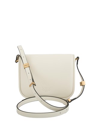 Borsetta squadrata a spalla Pinko Love Bag Box in nappa bianca in DONNA