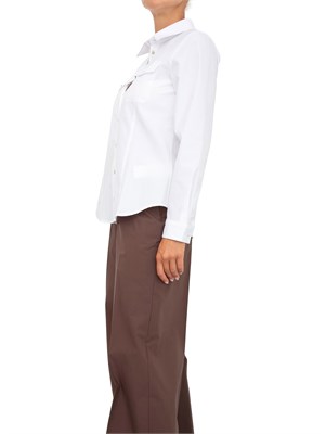 Camicia Marella in popeline di cotone bianco in DONNA