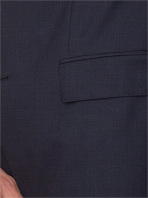 Abito Boss monopetto slim fit in lana vergine blu in UOMO