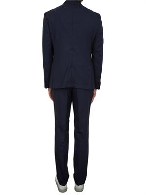Abito Boss in lana vergine mélange blu con elasticità naturale in UOMO