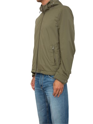 Giubbino verde con cappuccio  Moorer idrorepellente in UOMO