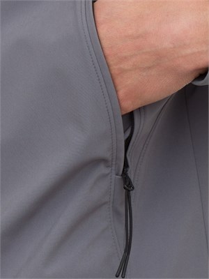 Giubbino uomo grigio C.P. Company antipioggia e antivento full zip con cappuccio in UOMO