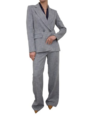 Pantaloni palazzo Patrizia Pepe grigi in tessuto crêpe in DONNA