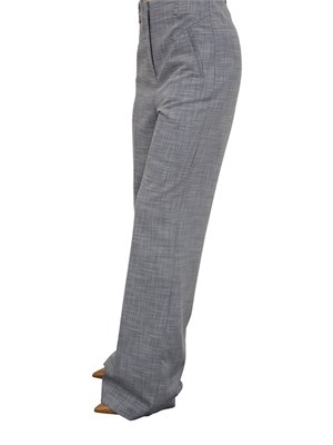 Pantaloni palazzo Patrizia Pepe grigi in tessuto crêpe in DONNA