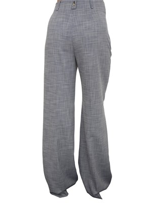 Pantaloni palazzo Patrizia Pepe grigi in tessuto crêpe in DONNA