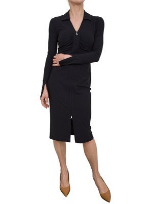 Abito midi nero Patrizia Pepe con zip in DONNA