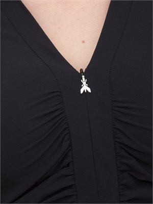 Abito midi nero Patrizia Pepe con zip in DONNA