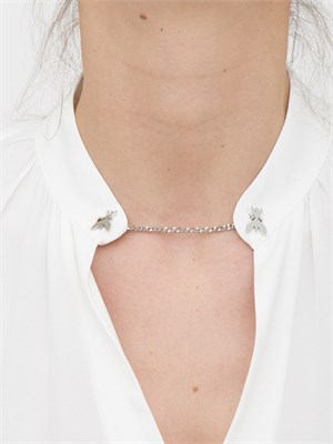 Casacca manica lunga Patrizia Pepe gemelli Fly e catena collo in DONNA