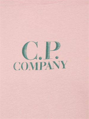T-shirt rosa C.P. Company in cotone con stampa avanti e dietro in UOMO