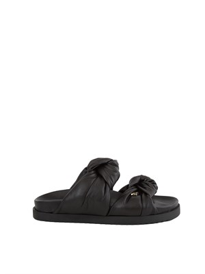 Slippers nere Patrizia Pepe con nodi in DONNA