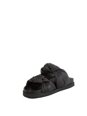 Slippers nere Patrizia Pepe con nodi in DONNA