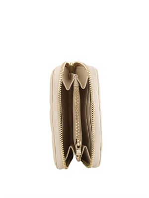 Portafoglio beige con zip Patrizia Pepe in DONNA