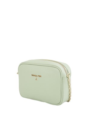 Borsa tracolla Patrizia Pepe in pelle martellata verde in DONNA