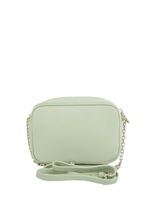 Borsa tracolla Patrizia Pepe in pelle martellata verde in DONNA