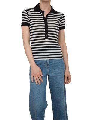 T-shirt Patrizia Pepe a righe in misto viscosa in DONNA