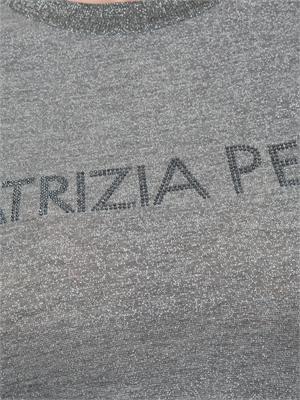 T-shirt Patrizia Pepe in maglia argento scuro in DONNA