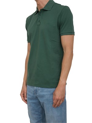 LIU JO Polo Liu-jo verde in piquet con logo in UOMO