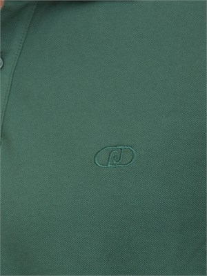 LIU JO Polo Liu-jo verde in piquet con logo in UOMO