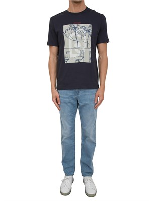 LIU JO T-shirt Liu-jo blu con stampa Cote d'Azur in UOMO