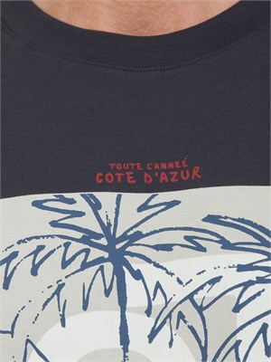 LIU JO T-shirt Liu-jo blu con stampa Cote d'Azur in UOMO
