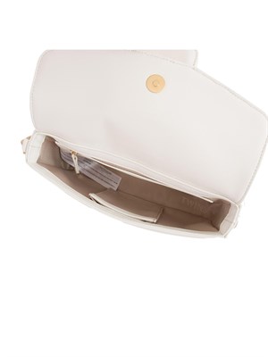 TWIN-SET Borsa a spalla avorio Twinset lavorazione intrecciata in DONNA