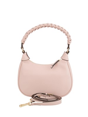 TWIN-SET Borsa hobo rosa Twinset manico intrecciato in DONNA