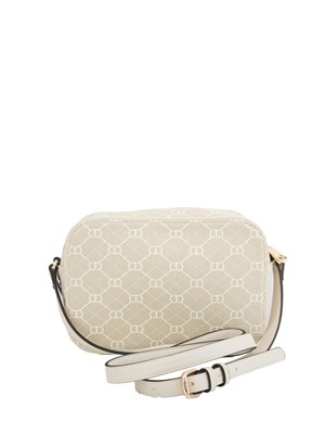 TWIN-SET Borsa a tracolla celeste Twinset con stampa logo all over tono su tono in DONNA