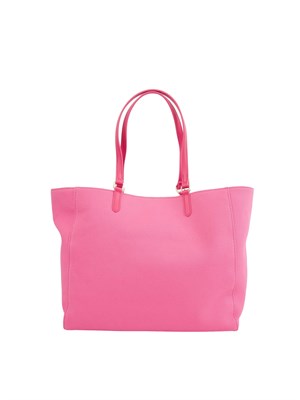 TWIN-SET Borsa a spalla Twinset in canvas fuxia e ricamo logo lettering in DONNA