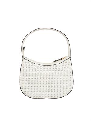 TWIN-SET Borsa hobo bianca Twinset lavorazione intrecciata in DONNA