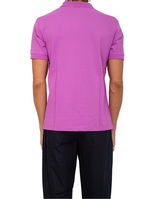 Polo Sun68 viola con logo ricamato in UOMO