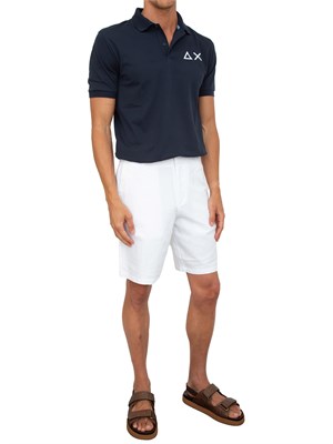 Polo Sun 68 blu navy con maxi logo in UOMO