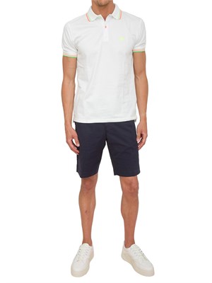Bermuda Peuterey in cotone stretch blu in UOMO