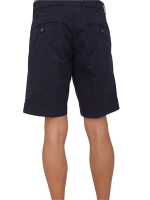 Bermuda Peuterey in cotone stretch blu in UOMO