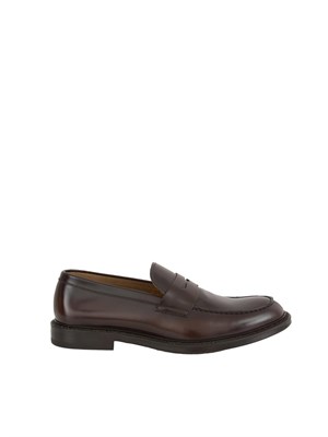 Mocassino uomo Doucal's in pelle marrone in UOMO