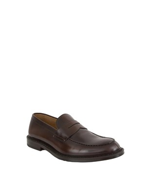 Mocassino uomo Doucal's in pelle marrone in UOMO