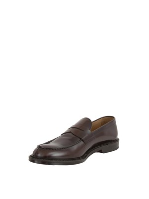 Mocassino uomo Doucal's in pelle marrone in UOMO