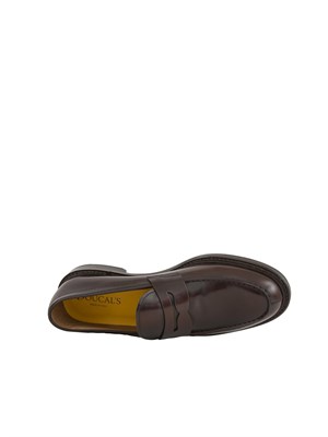 Mocassino uomo Doucal's in pelle marrone in UOMO