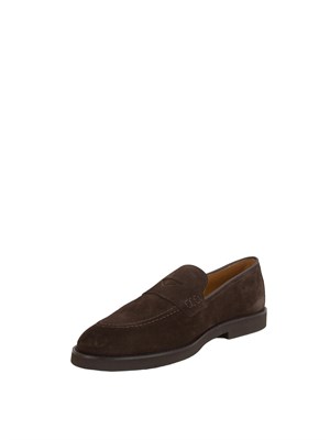 Mocassino uomo Doucal's in suede marrone in UOMO