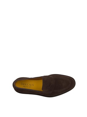 Mocassino uomo Doucal's in suede marrone in UOMO