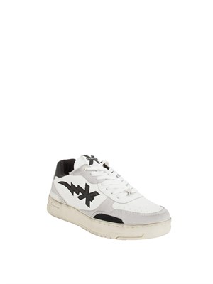 Sneaker uomo Richmond X in pelle bianca con inserti neri in UOMO