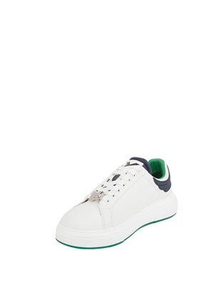 Sneakers uomo Richmond X in pelle bianca con dettagli ricamati in UOMO