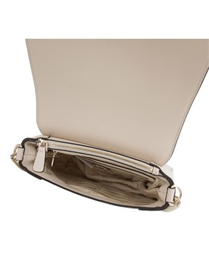 Borsa a spalla Guess Jeans in ecopelle color panna in tinta unita in DONNA
