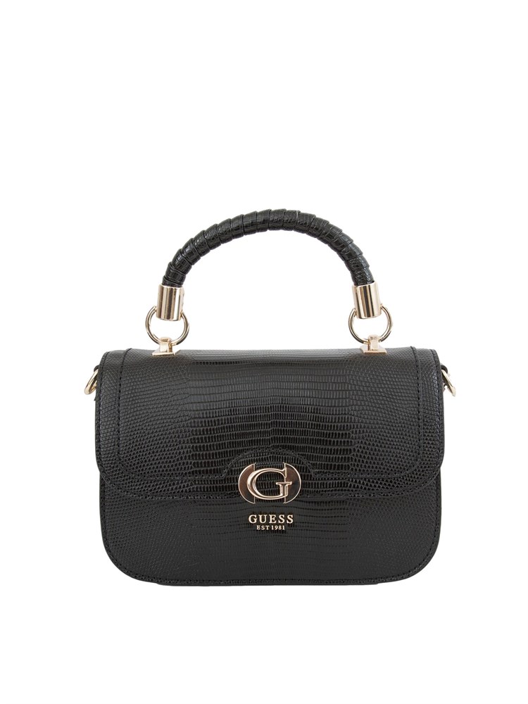 Borsa a tracolla Guess Jeans in similpelle grigia effetto coccodrillo