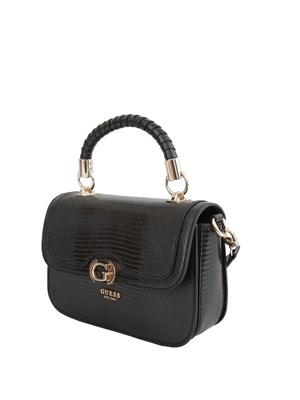 Borsa a tracolla Guess Jeans in similpelle grigia effetto coccodrillo in DONNA