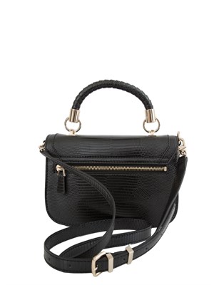 Borsa a tracolla Guess Jeans in similpelle grigia effetto coccodrillo in DONNA