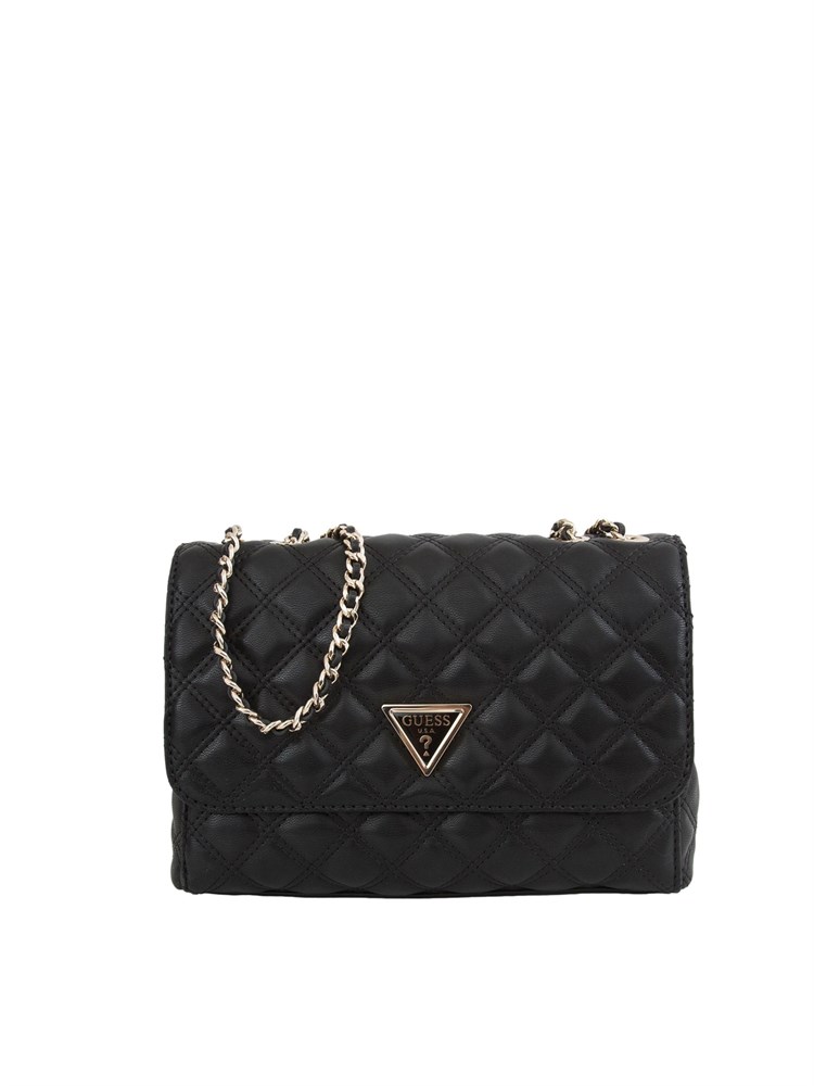 Borsa a tracolla Guess Jeans in similpelle trapuntata nera