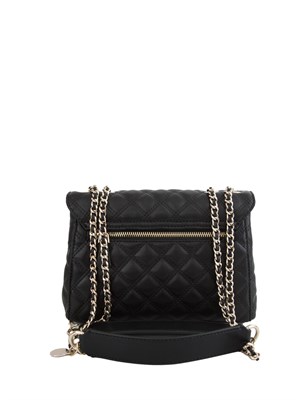 Borsa a tracolla Guess Jeans in similpelle trapuntata nera in DONNA